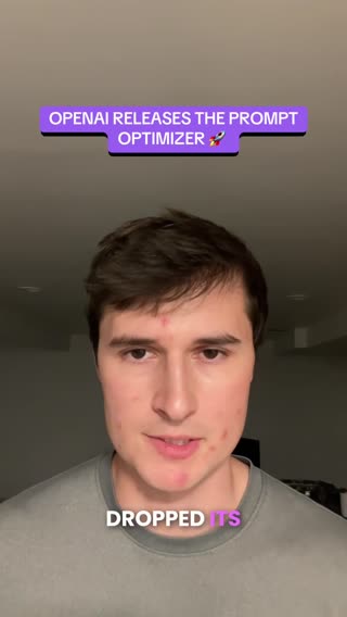 OpenAI drops the prompt optimizer #ai #aitutorial #aitools #artificialintelligence #aiautomation 