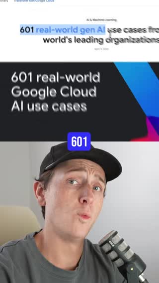 Google just dropped 601 AI use cases #aitools #googleai 