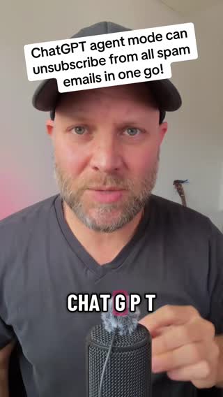 ChatGPT can now unsubscribe from all your spam emails in one go using agent mode. Just connect your Gmail and let it do all the work automatically. This saved me literally hours of manual unsubscribing. The AI goes through every spam email and hits unsubscribe for you. You can stop it anytime for security. Game changer for email management! #chatgpt #ai #gmail #productivity #emailhacks