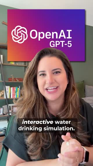 I used GPT-5 to build a working micro-app in under 60 seconds. I asked GPT-5 to create a water-drinking simulation. It built an entire mini-app with refills, goals, sips, hydration tracker. I didn’t have any code tweaks or any downloads. Just: “build me this.” (And it works on free accounts) #ai #artificialintelligence #chatgpt