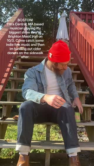 #boston! I’m an indie folk artist from central ma playing my BIGGEST show ever on 10/3. Come hang out, catch some angry and sad folk music then I’m handing out cider donuts after to everyone who comes. Get a ticket now before it sells out #folklore #bostonmusicscene #livemusic 