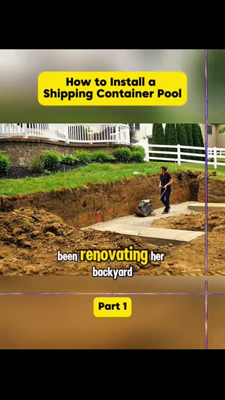 How to Install a Shipping Container Pool #Container #Pool #usa #fyp 