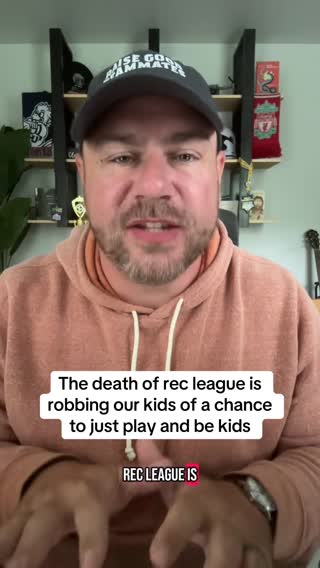 Most kids don’t care about playing in college. Most don’t even care about being “elite.” The majority just want to play with their friends and be active. But, in our hyper competitiveness, we’ve said kids are less than if they’re not chasing scholarships or trying to be the absolute best. That’s led to kids quitting sooner and teenagers having no place to play without committing to travel ball that takes all their time and all their parents’ money. We’ve got to do better for our kids. #youthsports #sportsparents #travelball #travelballlife #parenting 