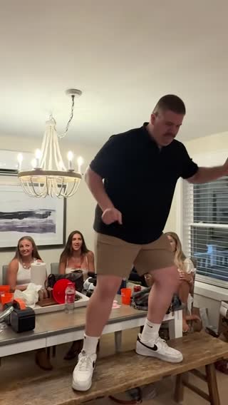 Looks like a guy who’s going to take his shirt off at the bar 