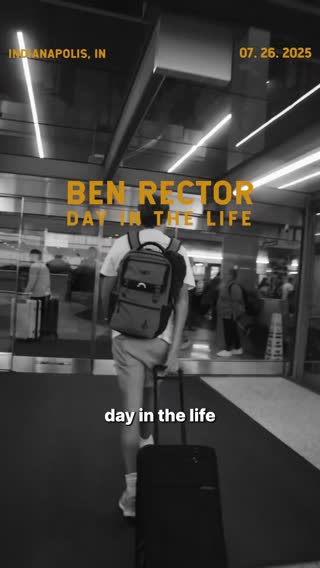 Let me know if you have any questions about this day in my life.  #dayinthelife #ditl #benrector #ontour #indy #ontheroad 