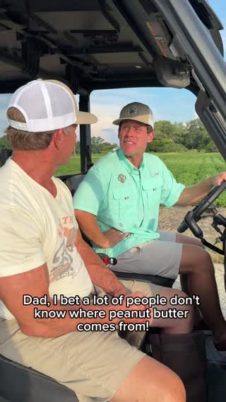 Do you know where peanut butter comes from? Do peanuts grow above or below the ground? Tell me your guesses in the comments! Follow along with me and my dad Farmer Mark to our family farm and we’ll show you our peanuts!  This is Video 1 in my new farming series. This one is all about 🥜🥜🥜🥜!! #farm #family #peanuts