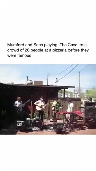 The start to something legendary @Mumford & Sons ⭐️ Via: IG/top.music.songs 