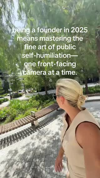 if you’ve ever filmed yourself talking to your phone in a parking lot… just know you’re not alone. building a wellness brand in 2025 means embracing the cringe in the name of progress. this is for every founder out there doing the most… and posting it anyway. • #founder #smallbusiness #womenownedbusiness #startup #entrepreneur #cringe 