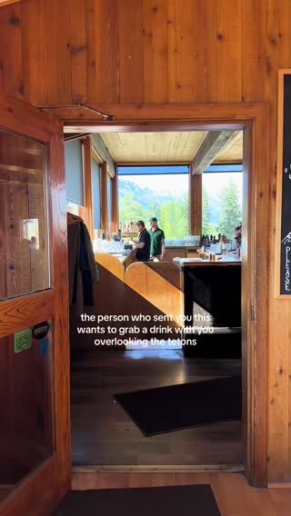 name a better view for a drink .. i’ll wait #tetons #grandtetons #grandtetonnationalpark #wyoming 