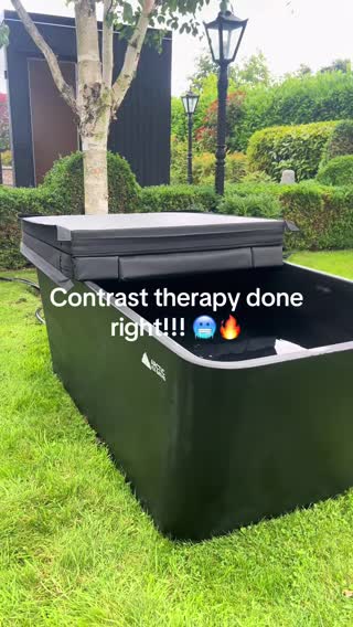 Contrast therapy at its best. Unreal feeling every morning before your cup of coffee. #icebath #coffe #sauna #saunatime #coldplunge #wellness #coldwatertherapy #investinyourself #plunge #contrasttherapy 