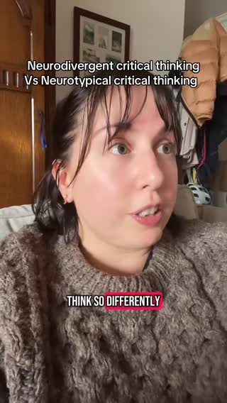 What does this look like for you? Have you noticed this too? Tell me in the comments! #neurodivergent #autism #adhd #mentalhealth #psychology #autistic #dyslexia #dyslexic #criticalthinking #problem #problemsolved #work #corporatelife #audhd #gifted 