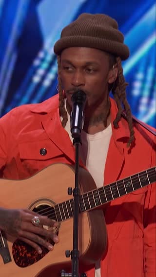Chuck Adams takes "Iris" by the Goo Goo Dolls and makes it his own. #AGT | @NBC and Peacock 