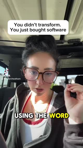 I hate the term digital transformation. Because most companies aren’t transforming anything they’re simply buying software that amplifies their chaos. ##digitaltransformation##enterprisetech##ops##processimprovement##aifail##techstartup##consulting##processmining##companyculture##techtok##automation##consulting