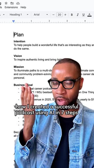How to create a successful podcast using AI in 7 steps. My lean podcast production stack: 📌  Idea generation & copywriting → Claude (@Claude) 📌  Recording & editing → Descript (@descriptapp makes it so easy to text edit) 📌  Sound engineering → Upwork (Keith Giordano delivered incredible results and love communicating via @Upwork) 📌  Visual branding → Canva (after Wyeth Hansen's creative direction, then I go to @Canva) 📌  Hosting & distribution → Acast 📌  Daily coaching & task management → Microsoft Copilot (honestly, Copiloy is the best coach) 📌  Marketing amplification → @LinkedIn newsletters