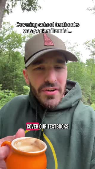 Who remembers book covers for your textbooks in school? #millennial #millennials #bookcover 