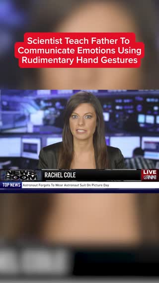 Scientists Teach Father To Communicate Emotions Using Rudimentary Hand Gestures