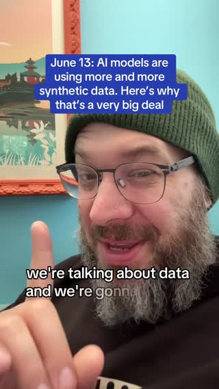 Are you ok with the move to synthetic data? #ai #chatgpt #learn #learnontiktok #data 