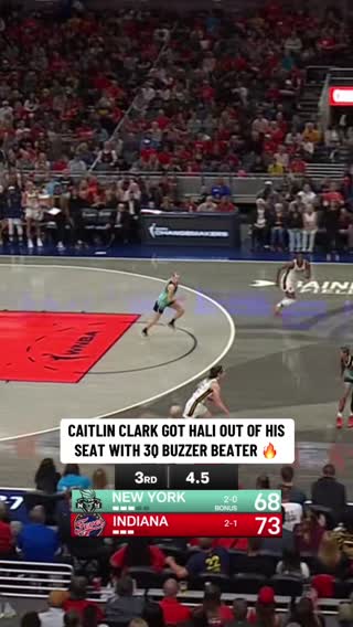 HALI WAS LOVING IT 👏 #wnba #basketball #nba #tyresehaliburton #caitlinclark 