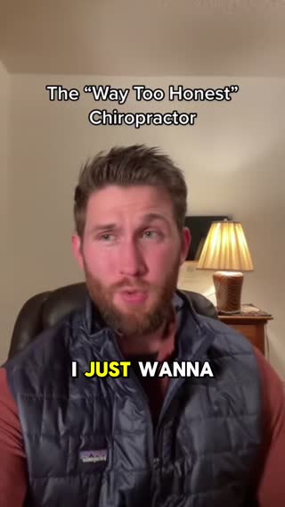If chiropractors were honest… We’d go out of business. It is never necessary to see a chiropractor multiple times per week for several weeks on end. The evidence & clinical practice guidelines are clear: we should be teaching people how to treat themselves, providing education, advice & exercise as self-management strategies… Not making people believe they need to rely on us to feel better. Cracky backy can provide some temporary relief for some people, sometimes… But it should never be used as a standalone treatment. Even the American Chiropractic Association makes this clear: if spinal manipulation is used, it should be an adjunct (add-on), as a part of an active treatment plan. If all you’re getting is cracky backy, you should be skeptical… Especially if it’s countless appointments over a long period of time. That’s not a treatment plan; it’s a business plan. #chiropracticadjustment #chiropractor #chiropractic #backcrack #neckcrack 