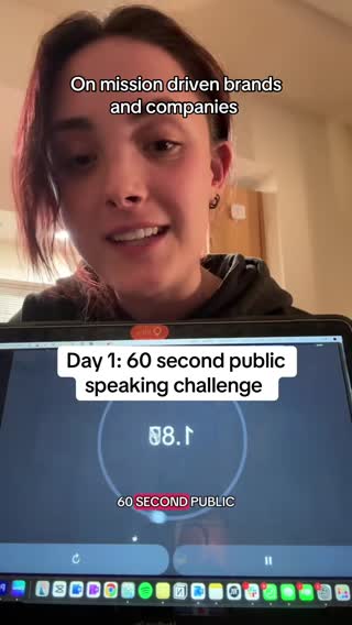 Day 1 60 second public speaking challenge to reignite my creativity!  I’ve lost my creativity recently if I’m honest… it’s the typical process of an entrepreneur and creative where you feel like you make some progress and none at all. Especially in the world of content, it feels like not posting is like not doing your “job”… and this pressure made me less inspired 🫣  This challenge made me remember my love for content creation (even if it’s just yapping). Why? Because I love the people and ideas I meet along the way and when we come together to work on projects. I know impact driven people are out there, but we have to signal each other down! That’s what I think content is for.  Follow along as I build and learn in public (again and always)!  #entrepreneurship #thatentrepreneurialgirl #entrepreneur #publicspeaking #publicspeakingchallenge #60secondpublicspeakingchallenge 