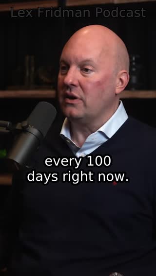 US debt is growing by $1 trillion every 100 days - clip from Lex Fridman Podcast #458 with Marc Andreessen. Guest bio: Marc Andreessen is an entrepreneur, investor, co-creator of Mosaic, co-founder of Netscape, and co-founder of the venture capital firm Andreessen Horowitz.