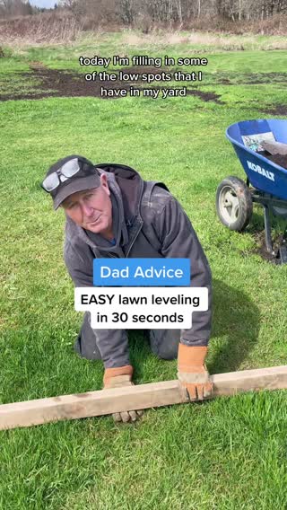 How to level bumps in your yard or lawn. Easy lawncare idea for you. ...