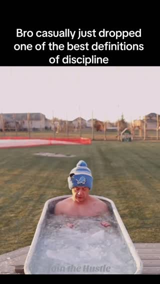 Jordan Ferrone describing discipline in one of the best possible ways...