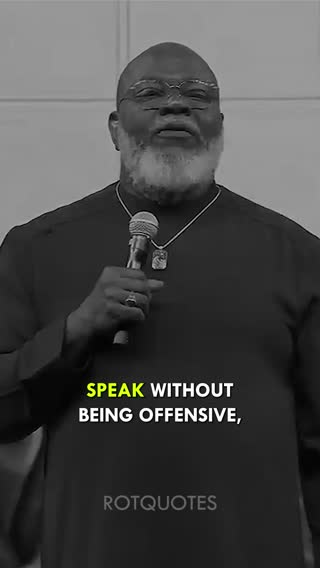 Leave others with dignity 🙌 Make. Tomorrow. Better. Speaker: T. D. Ja...