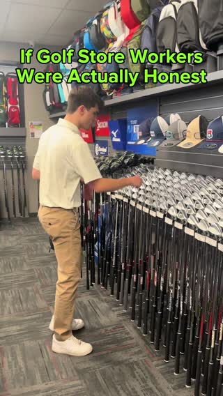 Imagine if golf store employees were actually honest. 🤣⛳️🏌🏽‍♂️ #golf #golftiktok #wagnersgolf #honesty #retail #funny 