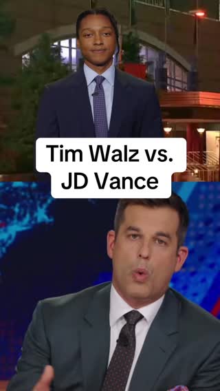 Tim Walz appeals to white guys who hang an American flag, but JD Vance appeals to white guys who hang a BUNCH of American flags @Joshjohnsoncomedy #DailyShow #TimWalz #JDVance #VP 