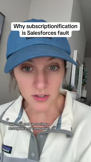 What do you think? Will we hit a subscription over load? Check out the whole video @More Perfect Union made on the topic! #corporate #digitaltransformation #saas #softwarepurchasing #salesforce 