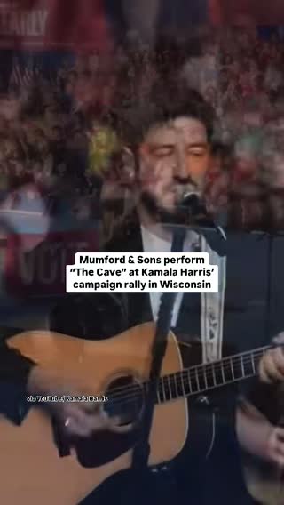 @Mumford & Sons perform “The Cave” at @Kamala Harris’ campaign rally in Madison, Wisconsin 🇺🇸 #mumfordandsons #kamala #kamalaharris #thecave #livemusic #performance 