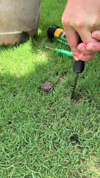 Replace Sprinkler Head in 5 Mins - Easy DIY Fix 💦 #sprinklers #irrigation #lawncare