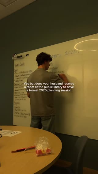 A man’s version of a vision board night 💅🏼 #visionboard #2025 #newyear #newyearnewme #married #couple #husband 