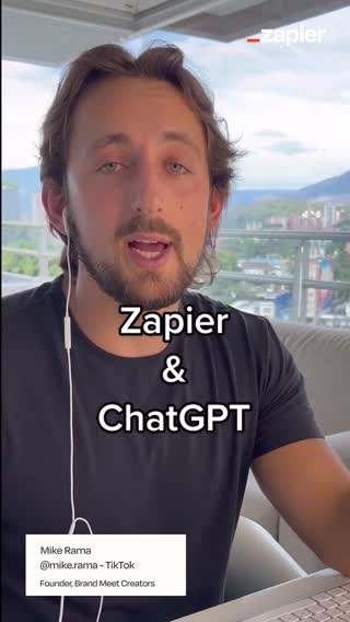 The possibilities are endless with ChatGPT and Zapier @mike.rama 🙌 #Zapier #automation #chatgpt #openai 