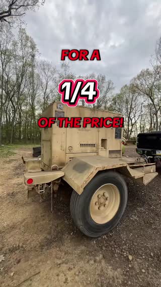 Did a score a treasure or someone else’s junk? #military #generator #willitrun #equipment #iron 