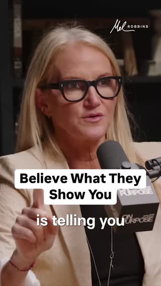 Don't ignore the red flags that someone is waving in front of you because you want to believe in their potential rather than their reality. Listen to the whole conversation with @Jay Shetty on the @On Purpose Podcast 🎧 "Mel Robbins: How to Use the ‘Let Them Theory’ (A Life Changing Mindset Hack That 15 Million People Can’t Stop Talking About)"