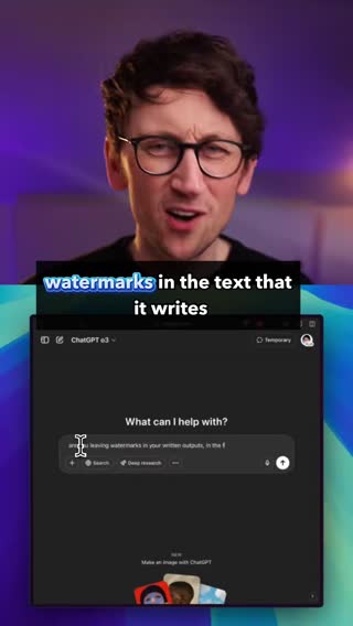 ChatGPT leaving watermarks in the text that it writes for you? Is AI turning on us? Or just a quirk of reinforcement learning as OpenAI have come out and said about these invisible characters? Here's how to reveal and remove them from the text that ChatGPT's new o3 and o4-mini models generate for you. #openai #aitools #ai #artificialintelligence #tech #technology #learnontiktok #chatgpt #GenAI #generativeai