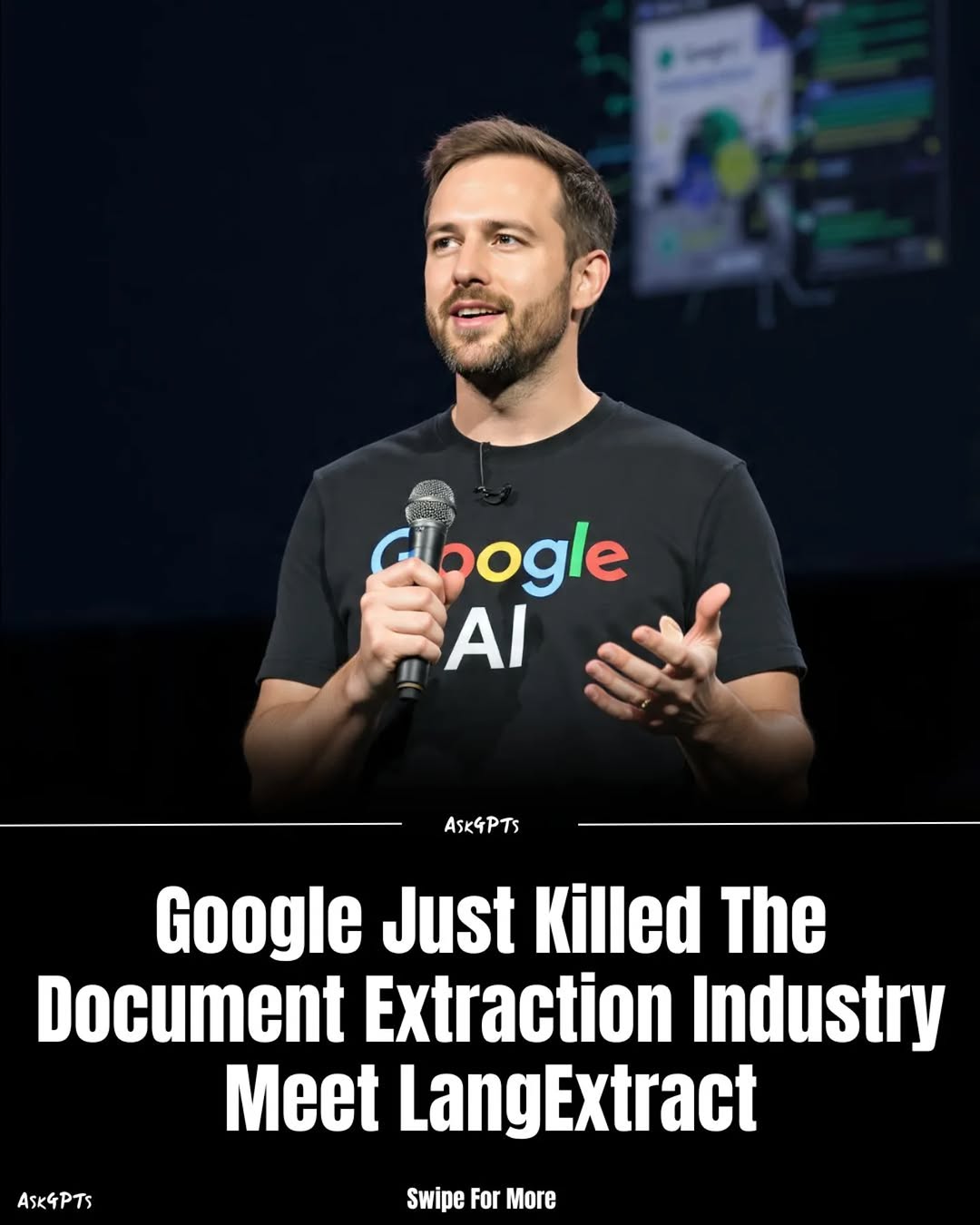 Google just quietly changed how documents turn into data 🔥

For years, extracting structured information from long documents meant fragile regex rules, expensive enterprise APIs, or hours of manual work.
LangExtract flips that entire workflow.

It’s an open-source library that uses modern AI models to turn unstructured text into structured, verifiable data using only simple instructions and a few examples.
No fine-tuning.
No complex pipelines.
No enterprise pricing.

What makes LangExtract powerful is not just extraction, but trust:
• Every entity links back to its exact source location
• Outputs follow clean, consistent structured schemas
• Long 100+ page documents are handled with high recall
• Interactive HTML lets you verify results instantly
• Works with Gemini, local models, and offline setups
And it’s flexible across real-world domains:
• Clinical and healthcare notes
• Legal and compliance documents
• Financial and research reports
• Any large unstructured text source
This is a major shift.

Document extraction is moving from
manual + expensive → automated + open-source.
And when Google releases tools like this publicly,
entire software categories tend to change fast.

Save this post to stay ahead.
Comment “google” to get the official LangExtract link in your DM 📩

Follow for more real AI tools reshaping how work gets done.

#google #opensource #computerscience #softwareengineering #developers {langextract, google ai, open source ai, document extraction, structured data, information extraction, llm tools, ai automation, ai tools, gemini ai, developer tools, ai productivity, data processing, machine learning, artificial intelligence, ai workflows, healthcare ai, legal tech, financial ai, ai model}