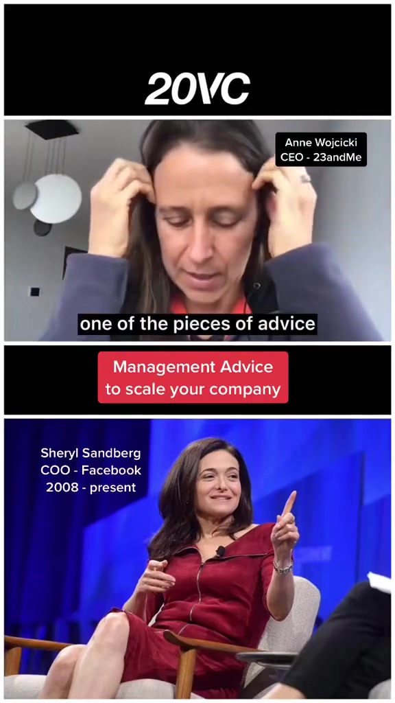 #1 Advice From #META COO Sheryl Sandberg 🎙️ 20VC Podcast - CEO, Anne ...
