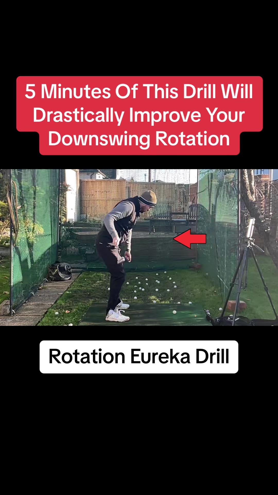 5 Minutes Of This Drill Will Drastically Improve Your Downswing Rotation  #foryoupage #fyp #golftips #golflessons #skillest #golfswingtips #golfdrills #golfpro #progolf