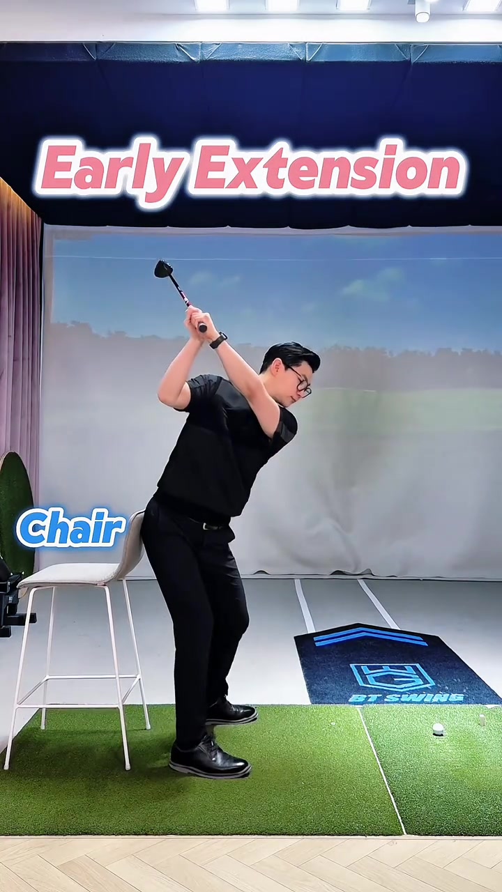 Lesson Summary Place a chair behind your hips and rehearse your backswing and downswing if you push your hips back during the downswing you automatically create space for your hands and allow the club to shallow naturally many golfers move their hips toward the ball causing early extension distance loss and inconsistency keep the hips back and rotate this simple change creates more power and cleaner contact btswing golf