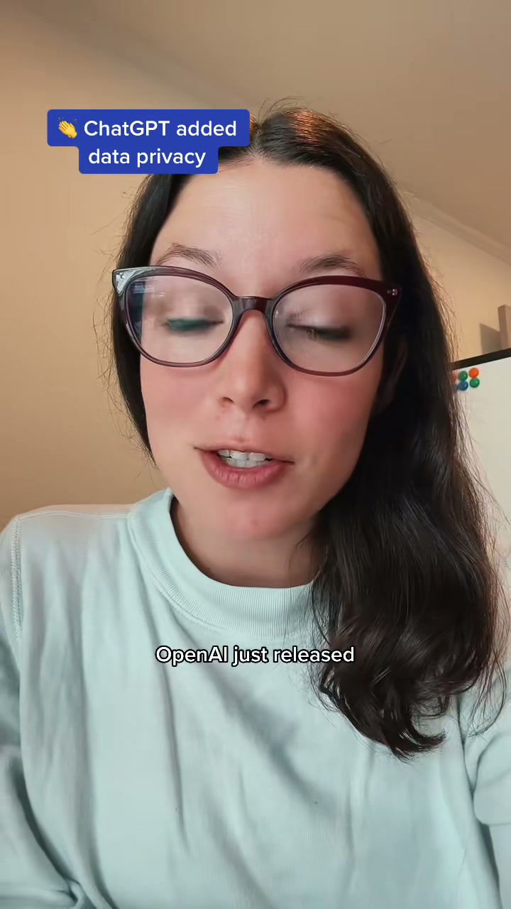 You can now turn off data training in ChatGPT 👏👏 so happy to see this in! Big step forward! #rachelwoods #chatgpt #ai #ainews #promptengineering #tech #gpt #openai #learnai 
