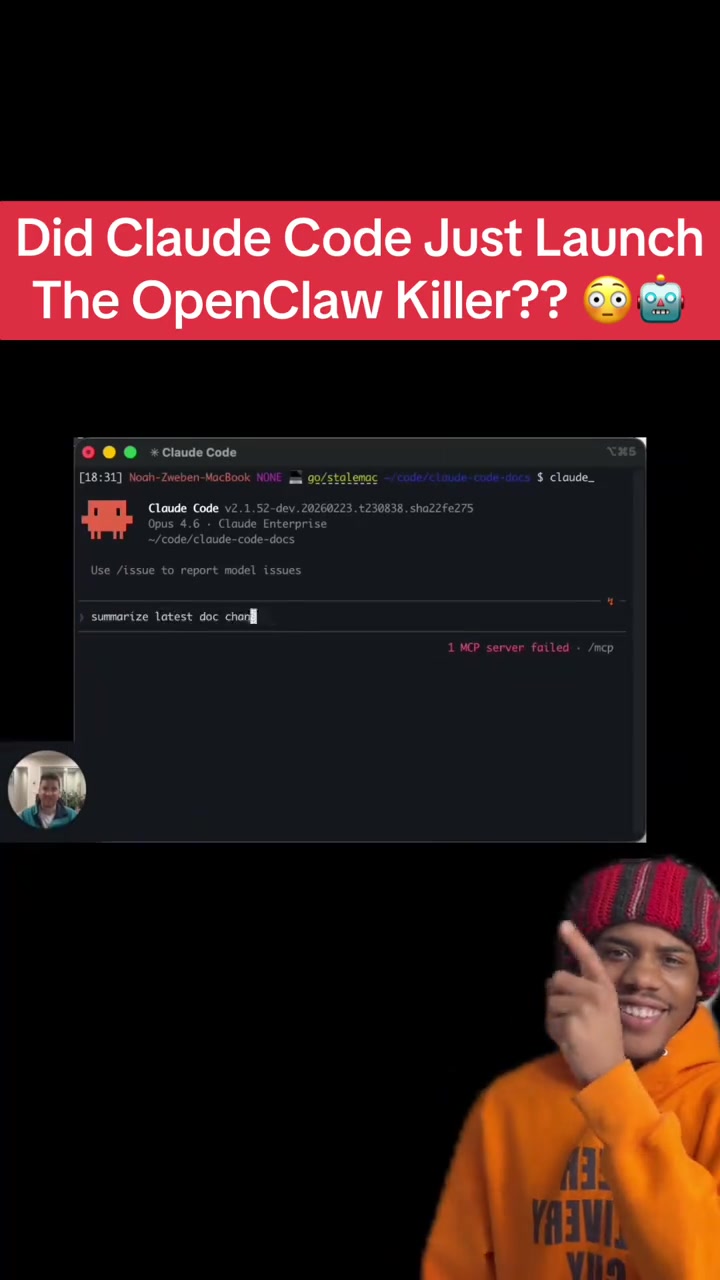 Did Claude Code Just Launch The OpenClaw Killer Noah Zweben a Project Manager from the Claude Code team announced a new Claude Code feature Remote Control Its rolling out now to Max users in research preview Try it with remotecontrol Start local sessions from the terminal then continue them from your phone Take a walk see the sun walk your dog without losing your flow What are your thoughts on this new feature from Anthropic Are you using OpenClaw currently Let me know in the comments and follow me for the Real AI Sauce greenscreenvideo ai claudecode claude openclaw