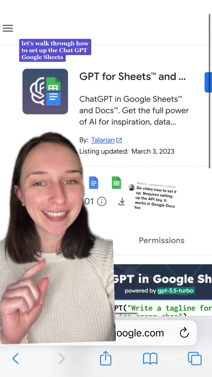 Replying to @_marvharris #greenscreenm lets walk through how to set up the chat GPT extension for Google Docs and Google Sheets. You will need an API key from chat gpt and connect it to your google account. #googlesheets #googledocs #chatgpt #career #careertok #greenscreen 
