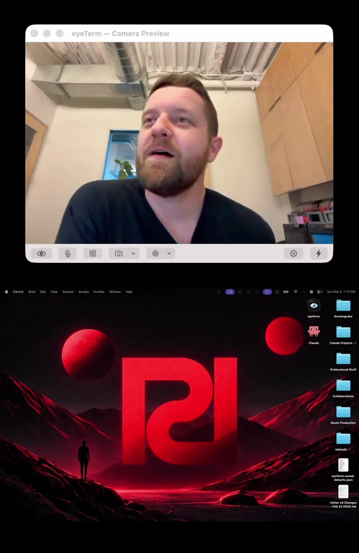 I made a handsfree interface for managing multiple Claude code projects Longer video and explanation can be found on my twitter at twittercomtherituallab claudecode Anthropicai