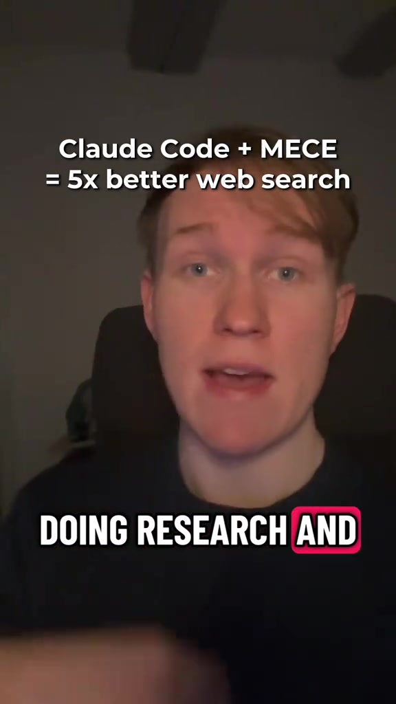 Doing research without the MECE framework will almost always get you shallow results For important decisions and significantly better research you should definitely use this skill claudecode airesearch skills