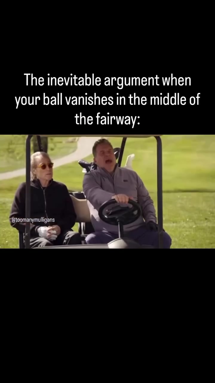 You giving your buddy a free drop when his ball hits the center of the fairway but can’t be found? 🤔