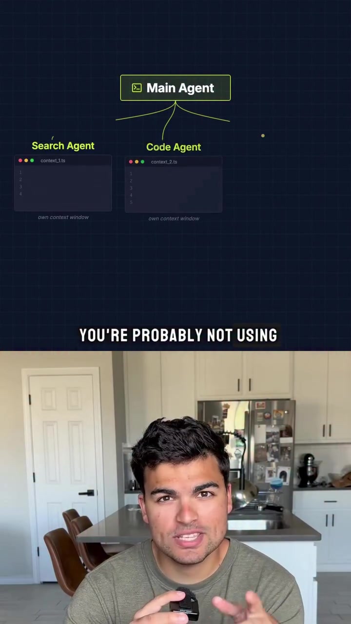 Use more SubAgents. 

Most people VASTLY underutilize subagents. They make things faster and can offer fresh perspectives + better performance with a clean context window. #claudecode #agenticai #subagents #aiagents