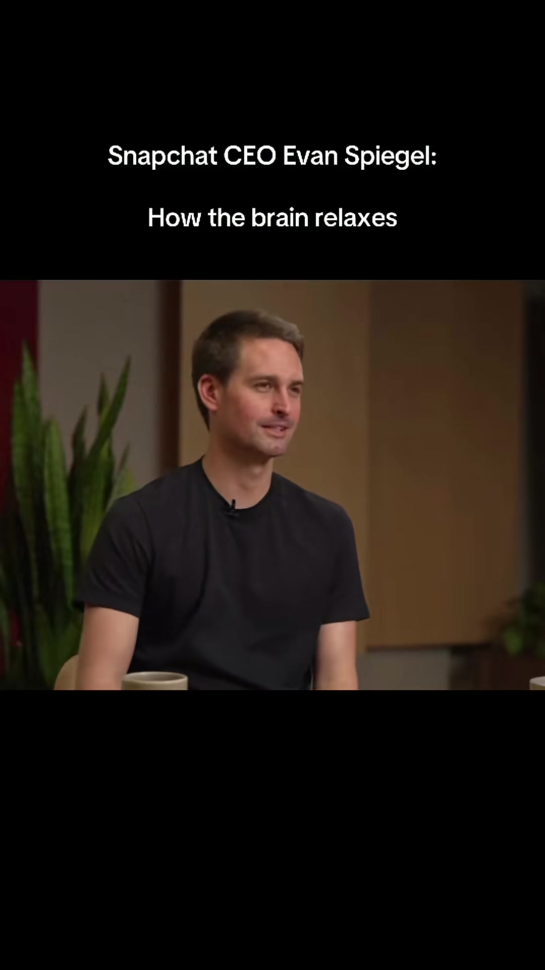 Evan Spiegel on how the brain actually relaxes in a focus state.  ( Y...